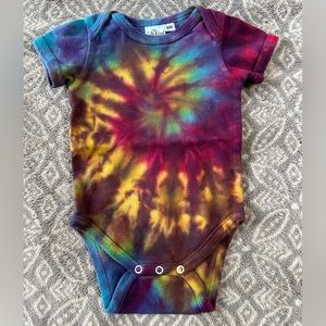 Cali Kind clothing Co Tie Die Baby Onesie. Size 6 months